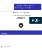 Materi Persamaan Cauchy Euler