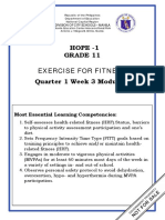 Hope - 1 Grade 11 Exercise For Fitness Quarter 1 Week 3 Module 1