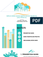 Kerja Sama Sains Serta Sains Teoritis Dan Praktis