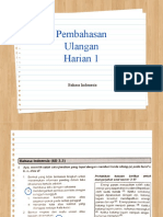 Pembahasan Ulangan Harian 1 Bahasa Indonesia