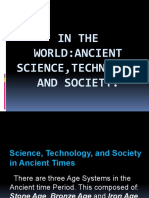 In The World:Ancient Science, Technology and Society