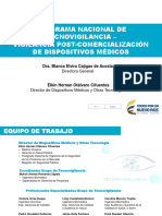 Programa Nacional de Tecnovigilancia Vigilancia Post Comercializacion de Dispositivos Medicos