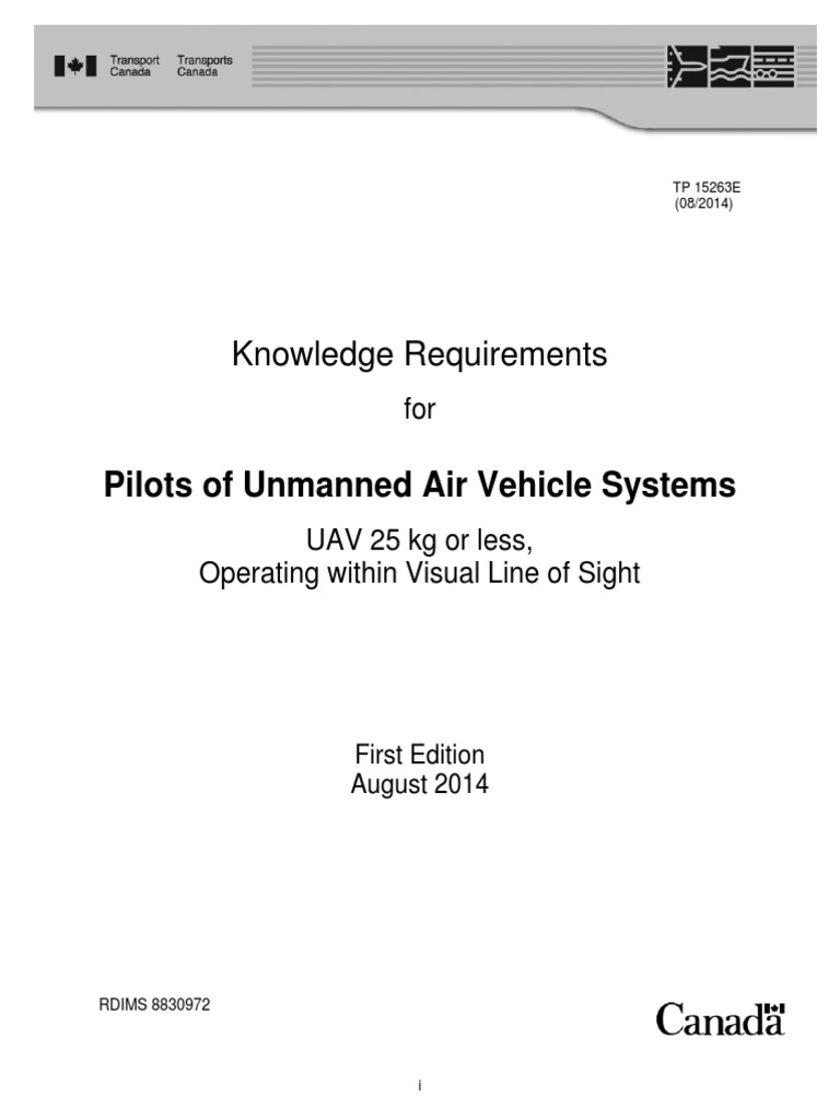 UAV Pilot Knowledge Requirements Guide | PDF | Cloud | Visual Flight Rules