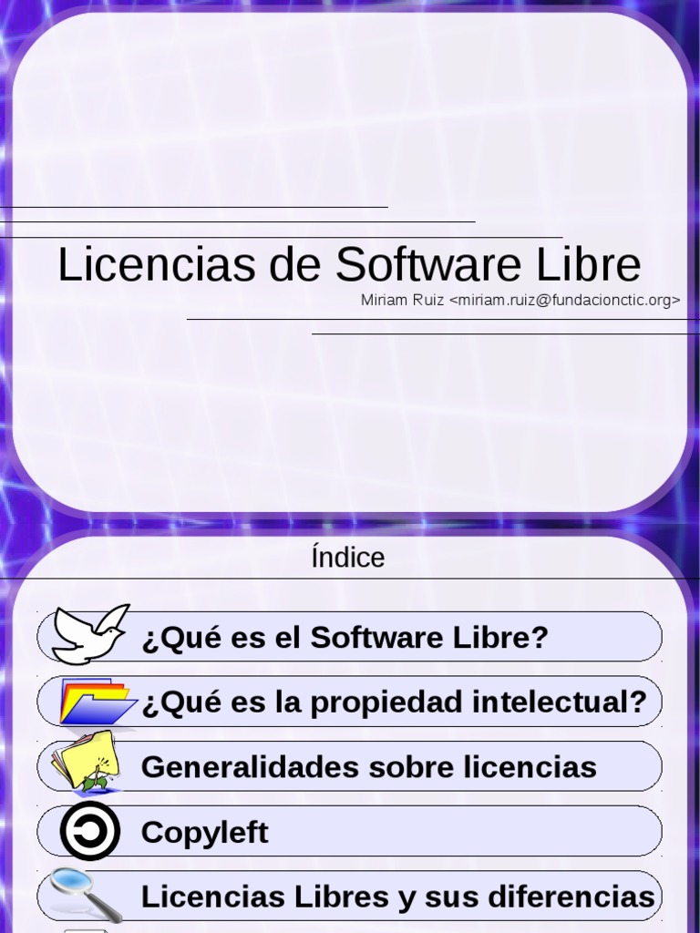 2011licencias 110523120016 Phpapp01 | PDF | Software libre | Ley de ...