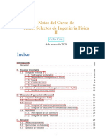 Notas del Curso de Temas Selectos de Ingeniería Física II