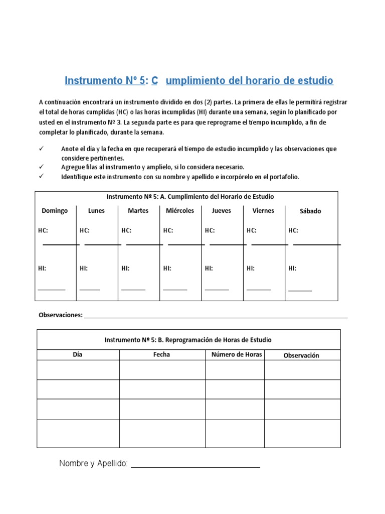 Tabla de Instrumento UNA | PDF | Derecho