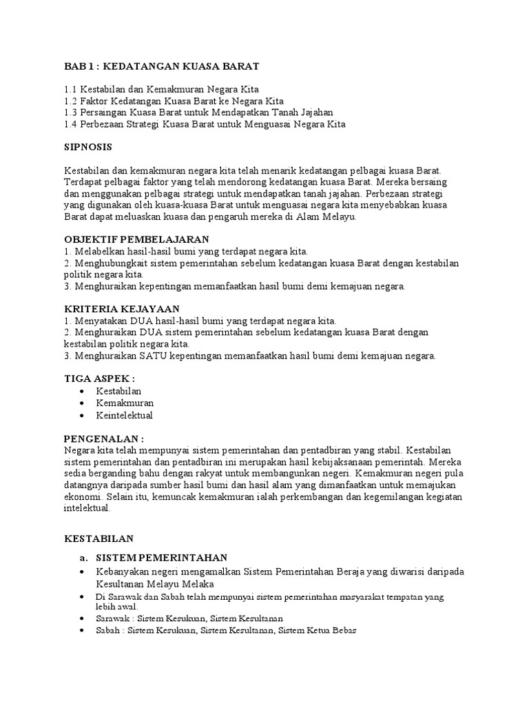 Bab 1: Kedatangan Kuasa Barat  PDF