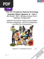 Activity Sheet Quarter 2 - LO 3: TVL-ICT (Computer System Servicing)