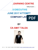 CS Executive Company Law Revision Notes