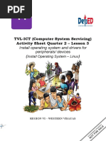 TVL-ICT (Computer System Servicing) Activity Sheet Quarter 2 - Lesson 3