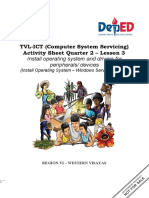 TVL-ICT (Computer System Servicing) Activity Sheet Quarter 2 - Lesson 3