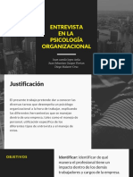 Entrevista en La Psicología Organizacional