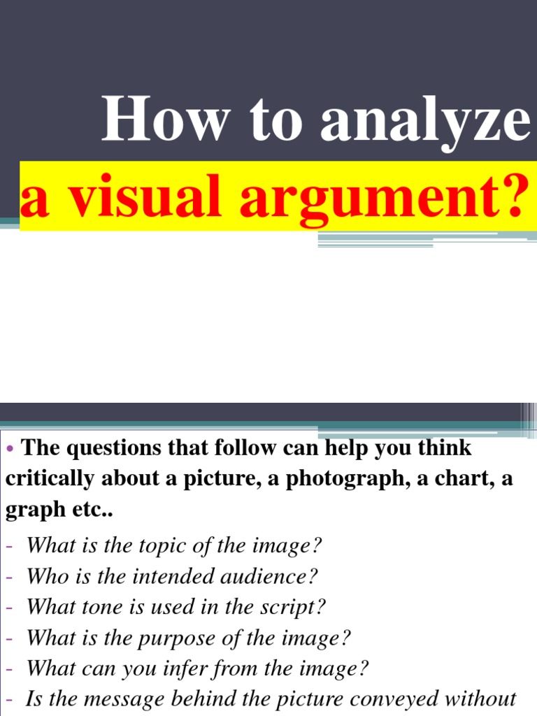 Visual Arguments Analysis | PDF