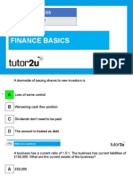 A Level Live Lesson 2 Finance Basics