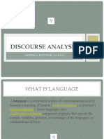 Analyzing Discourse Structure and Functions