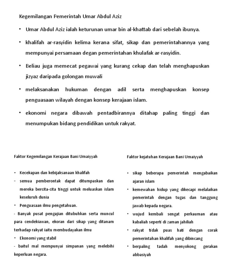 Bani Umaiyyah Pdf
