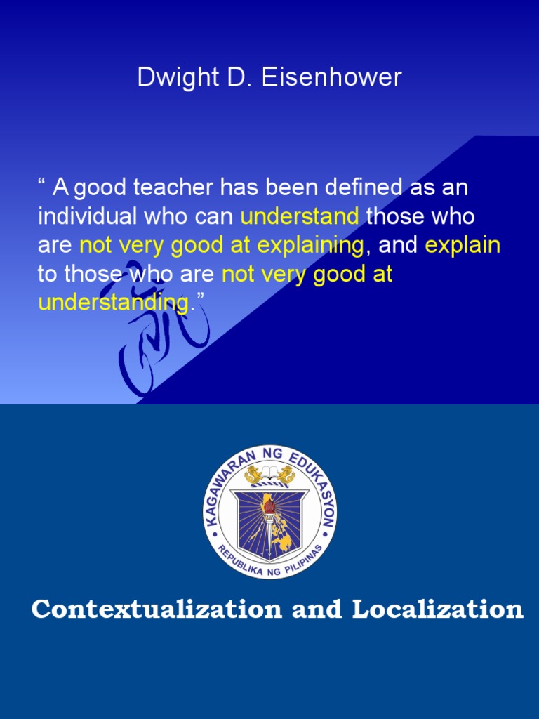Contextualization vs Localization in Education | PDF | Curriculum ...