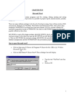 Chapter Five Microsoft Word