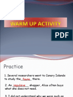 Warm Up Activity2