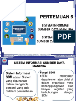 Pertemuan 6: Sistem Informasi Sumber Daya Manusia & Sistem Informasi Sumber Daya Informasi