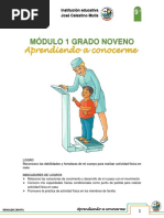 Educación física en casa : Aprendiendo a conocerme