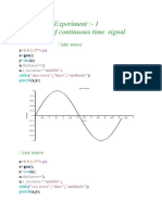 Scilab Practical File 1 Signal Processing (DSP) 4TH Sem, BSC (H) Electronics