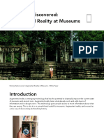 History Rediscovered: Augmented Reality at Museums: By: Hannah Wallis