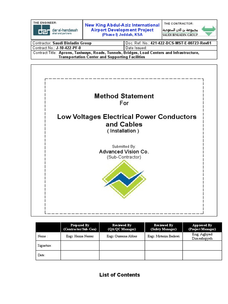 Low Voltage Electrical Installation Method | PDF | Electrical Wiring ...