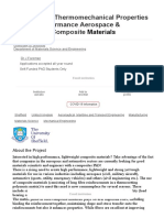 Tailoring The Thermomechanical Properties of High Performance Aerospace & Automotive Composite Materials at University of Sheffield On