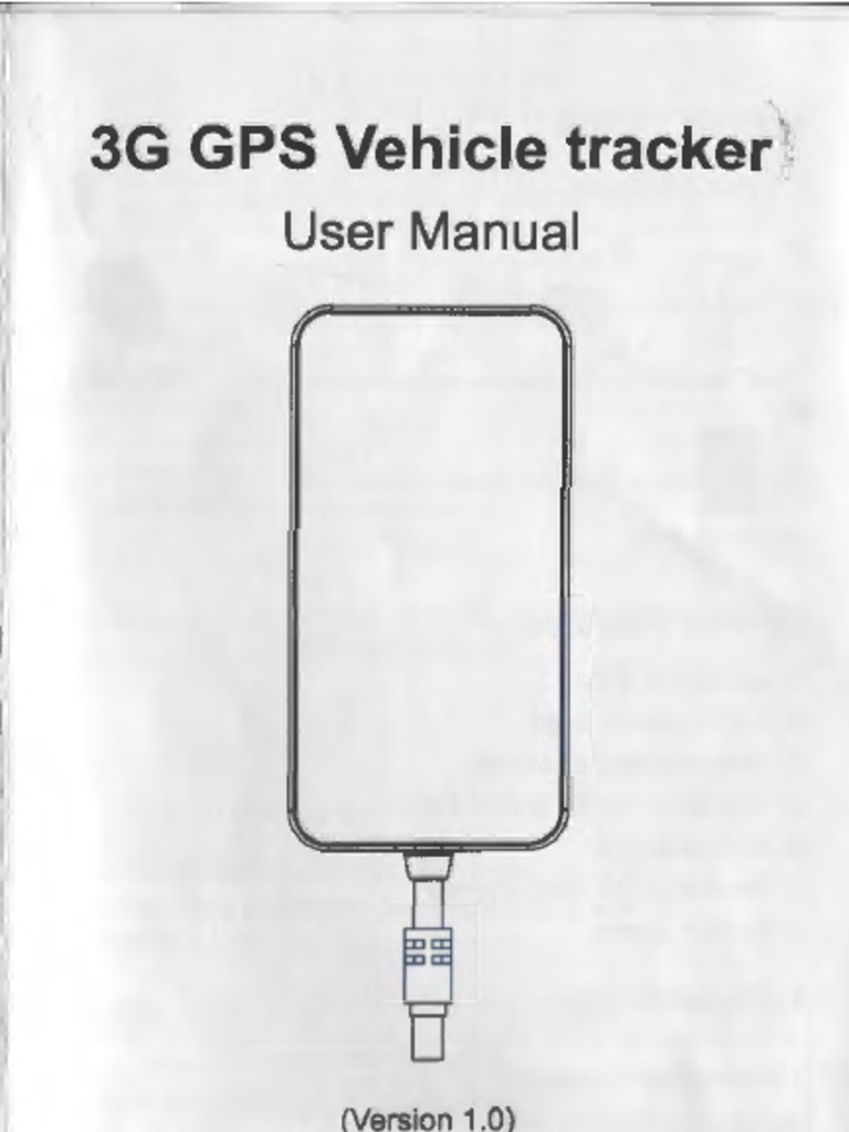 3G GPS Vehicle Tracker Use Manual PDF Mobile App File Transfer