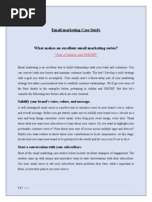 Email Marketing case study (3)