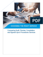 Choosing The Right Service: Comparing Audit, Review, Compilation and Agreed-Upon Procedures Services