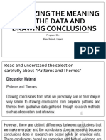 Analyzing The Meaning of The Data and Drawing Conclusions: Prepared By: Rica Eloisa C. Lopez