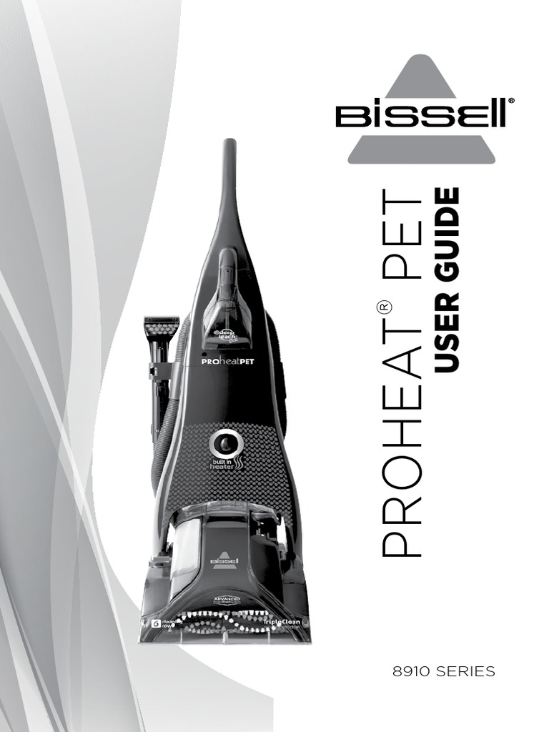 Bissell Proheat Pet Instructions