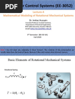 Lecture-4 Modeling of Rotational Mechanical Systems