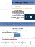 Lecture-7 Block Diagram Representation of Control Systems
