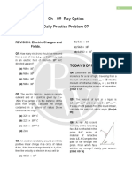 Ch-09 Ray Optics: Daily Practice Problem 07