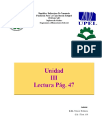 Unidad III Resumen de Lectura Pag 47 Actividades Pag 48 y 49