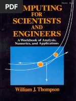 Computing For Scientists and Engineers A Workbook of Analysis, Numerics, and Applications (Thompson) (1992)