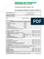 Permissão de Entrada e Trabalho – PET