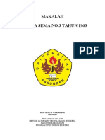 Analisa Hukum Penerbitan SEMA No 3 Tahun 1963