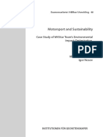 Motorsport Sustainability Case Study of MXStar Team's Environmental Impact Optimization