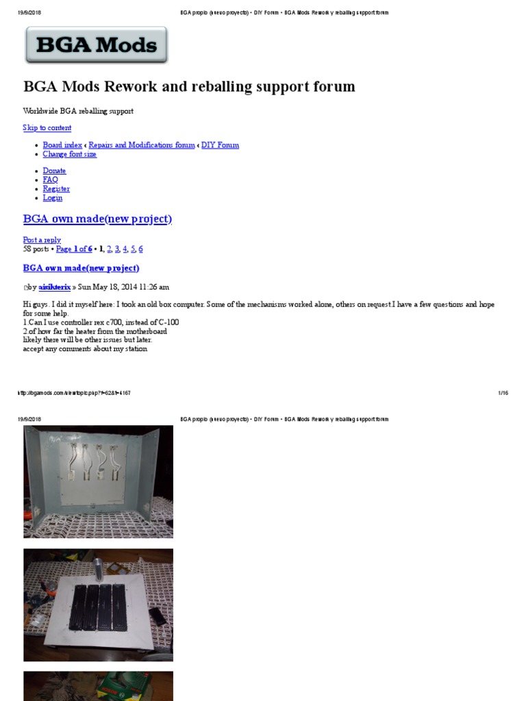 BGA Propio (Nuevo Proyecto) - DIY Forum - BGA Mods Rework y Reballing ...