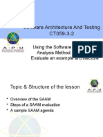 Week 10 - Software Architecture Analysis Method (SAAM)