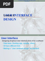 Lecture 11 User Interface Design