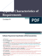 Types & Characteristics of Requirements