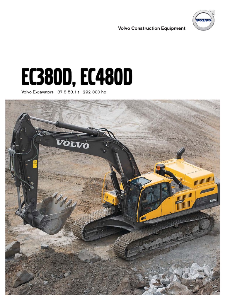 Volvo EC380D and EC480D Excavator Specs | PDF | Horsepower | Engines