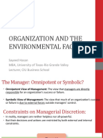 03 Organization and The Environmental Factors