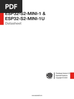 ESP32-S2-MINI-1 & ESP32-S2-MINI-1U: Datasheet