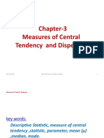 3-Measures of Central Tendency and Dispersion